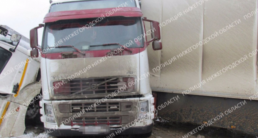 Нижегородская полиция расследует ДТП двух грузовиков