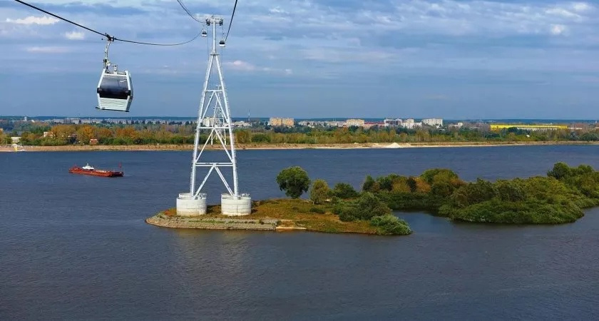 Под канатной дорогой в Нижнем Новгороде случилось два оползня