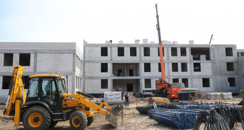 Степень готовности школы на 825 мест в Городце Нижегородской области составляет 25%