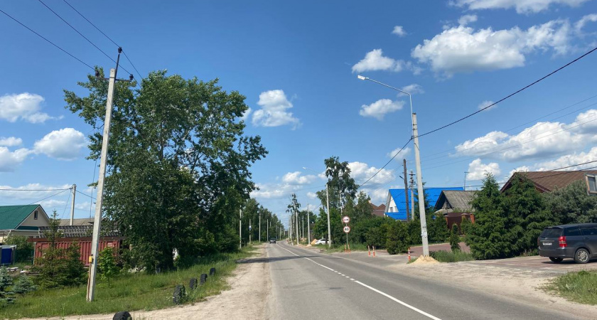 В поселке Большое Козино установили новые светильники на участке протяженностью почти 5 км