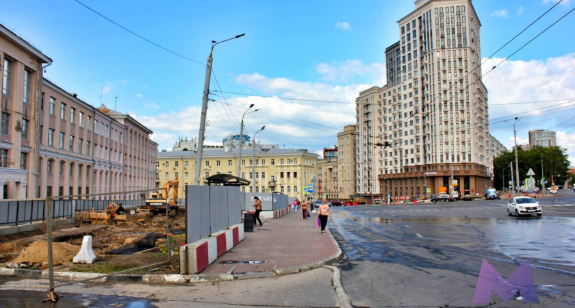 В Нижнем Новгороде из-за масштабной стройки перекроют площадь