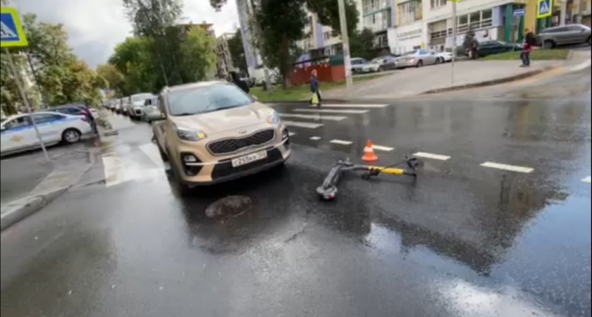 Водитель Kia сбил девушку на самокате в Нижнем Новгороде 