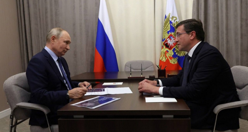 Глеб Никитин провел встречу с Владимиром Путиным