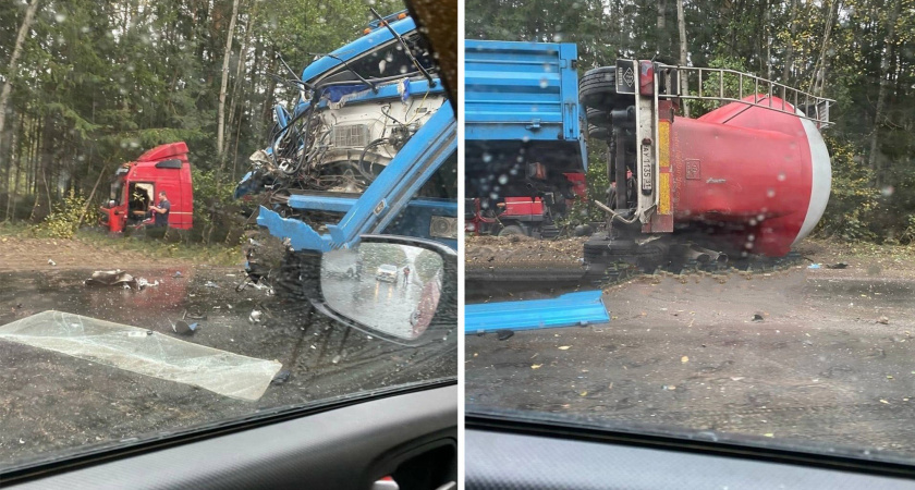 Автопоезд и грузовик столкнулись в Выксунском районе