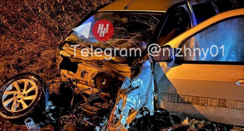 Легковушка столкнулась с автобусом в Вачском районе