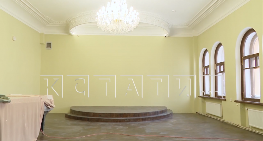 Реставрация Дворца творчества имени Чкалова в Нижнем Новгороде наконец-то подходит к завершению 