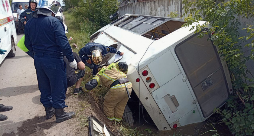 11 человек пострадали в ДТП с автобусом в Кстовском районе