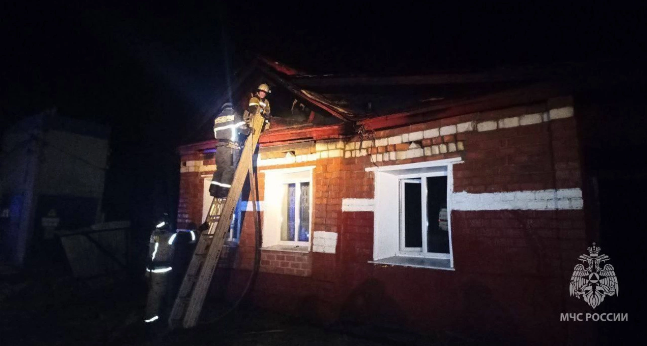 Фото к статье: Мужчина погиб на пожаре в Лукоянове