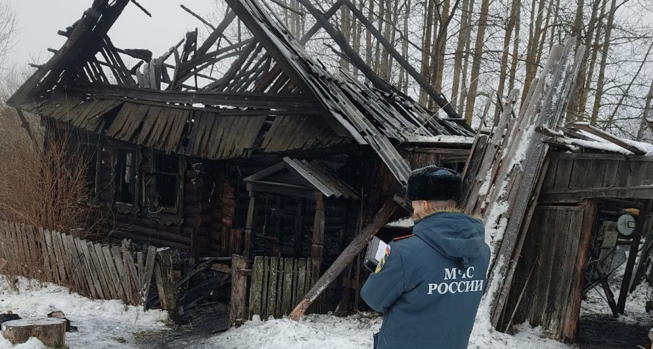 На месте пожара в Выксунском районе обнаружили тело мужчины