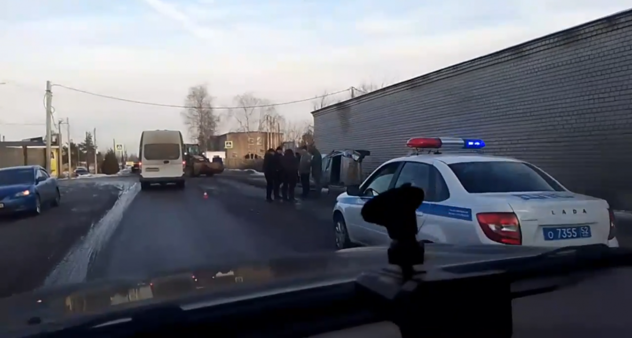 ДТП с участием трактора и легковушки произошло в городе Бор