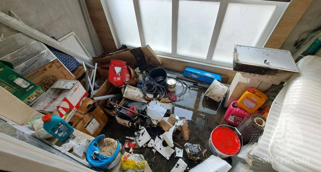 Неосторожность при курении привела к пожару на балконе в Нижнем Новгороде