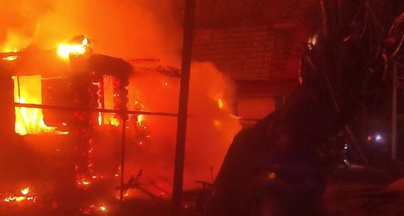 Фото к статье: Частный дом сгорел в Выксунском районе