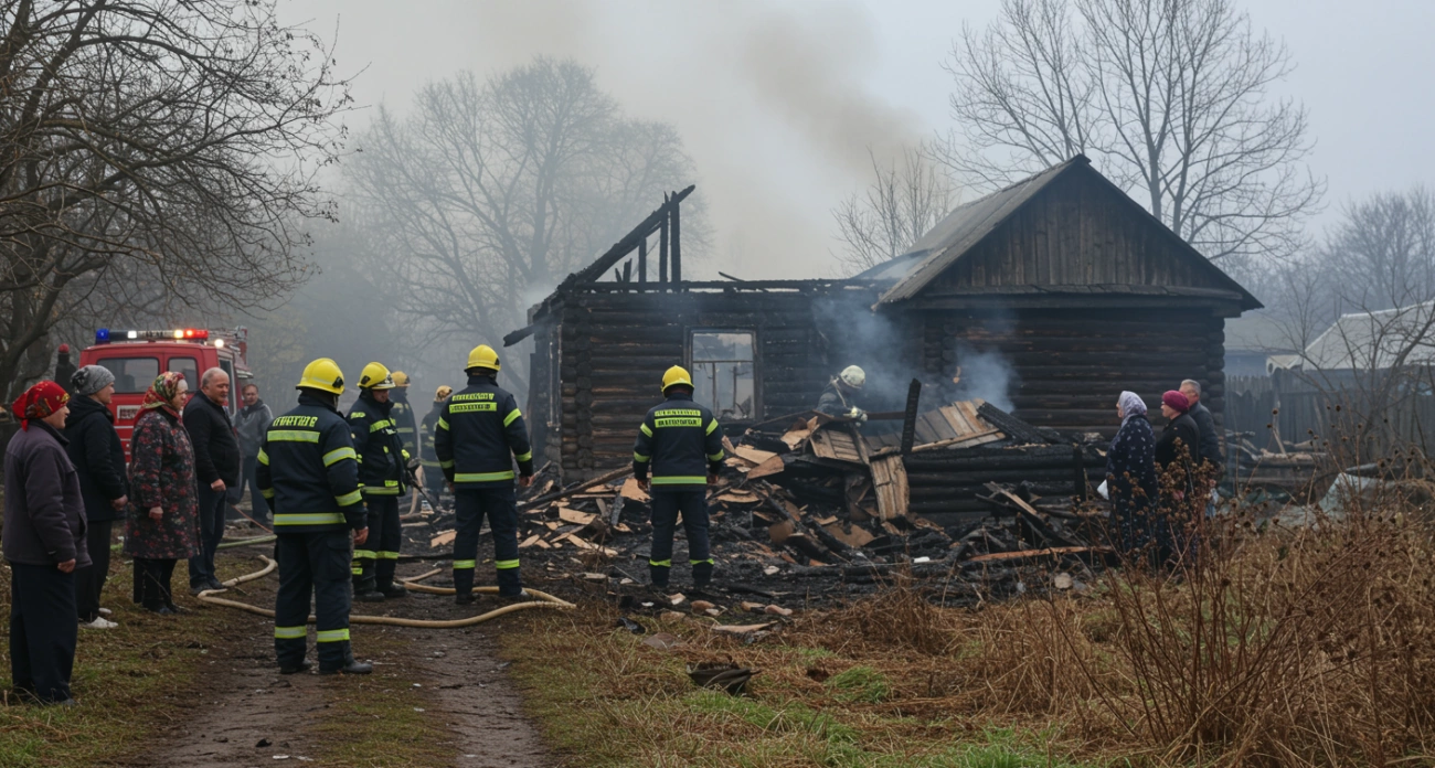Фото к статье: Три человека погибли при пожаре в Богородском округе