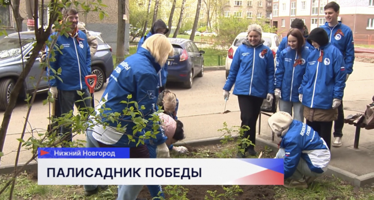 100-летний ветеран авиации получил цветочный палисадник от волонтёров