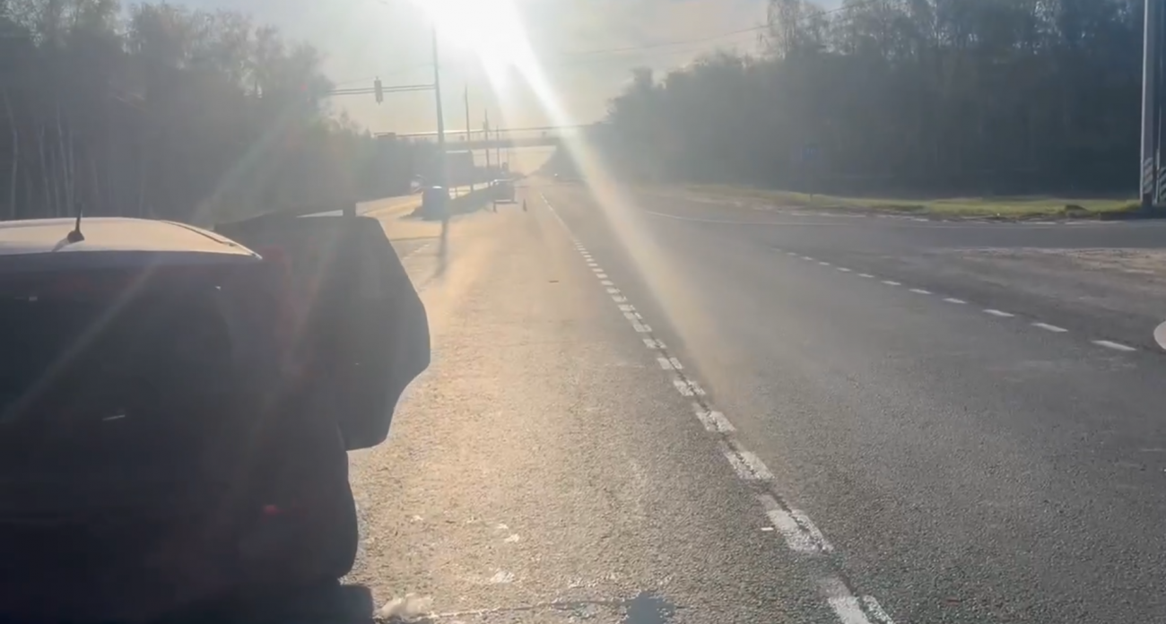 Под Дзержинском произошло массовое ДТП из-за яркого солнца