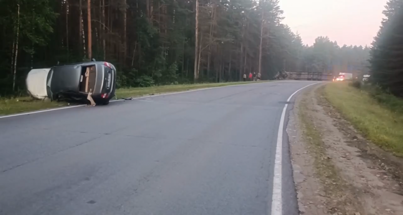 В Краснобаковском районе водитель "Лады" посреди ночи сбросил грузовой тягач с дороги и скрылся