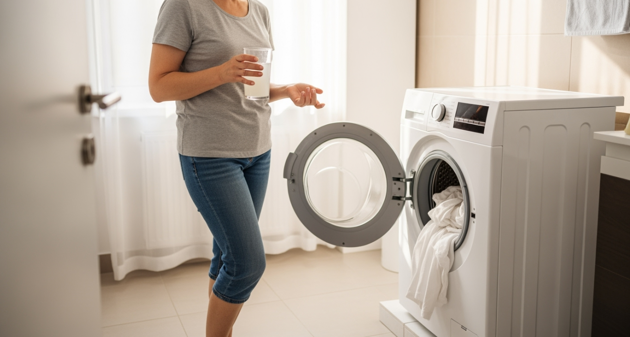 Стакан в барабан и одежда идеально белая: секрет от прачки, что добавить в машинку вместе с порошком