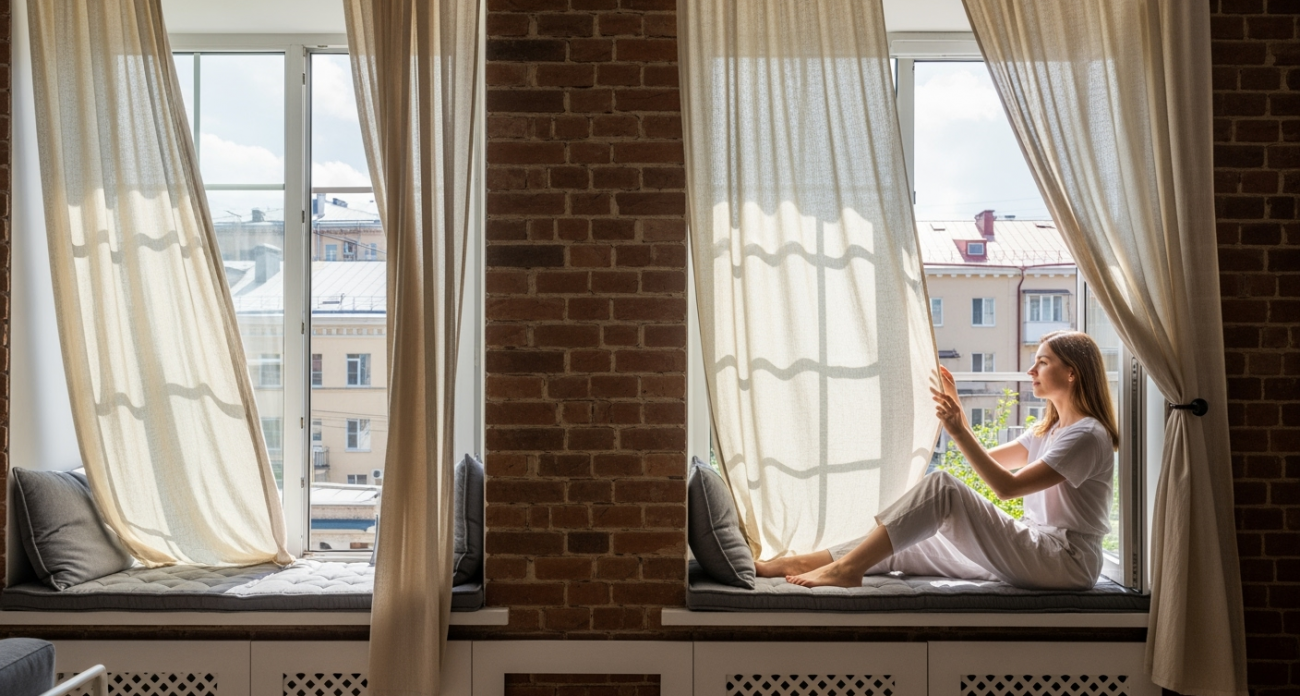 На окна ничего не вешаю и кондиционер не ставлю: подсмотрела способ у южан — дома прохладно даже в сильную жару