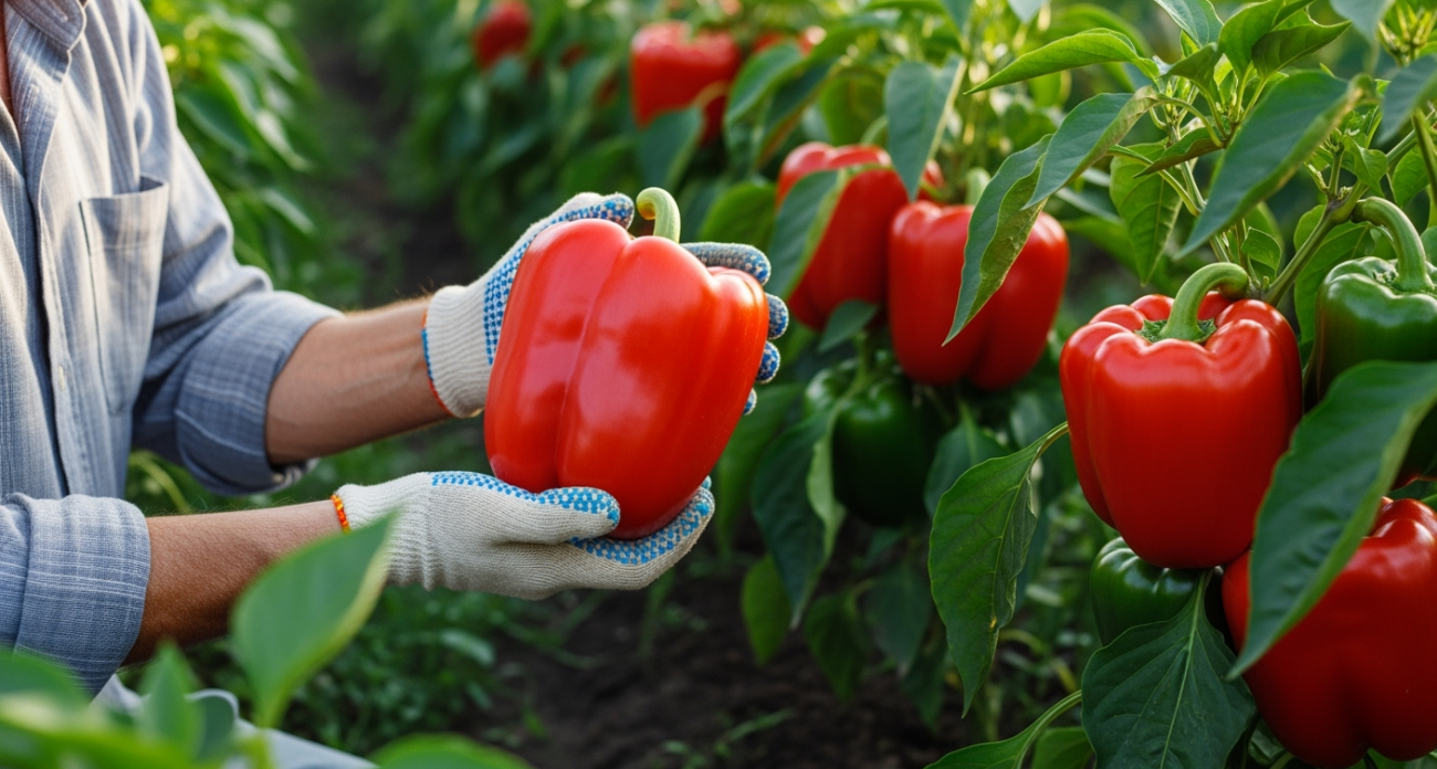 Перец в июле: 3 подкормки для крупных плодов - толстостенные, мясистые, сочные и в руке не помещаются