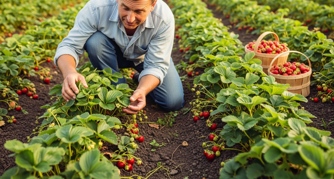 Как одна оплошность супруга помогла увеличить урожай клубники вдвое: собираем ведрами