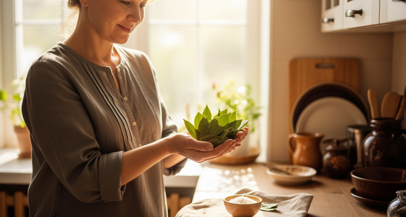 Лавровый лист посыпаю солью — всё лето радуюсь этой хитрости: полезный совет для каждой хозяйки