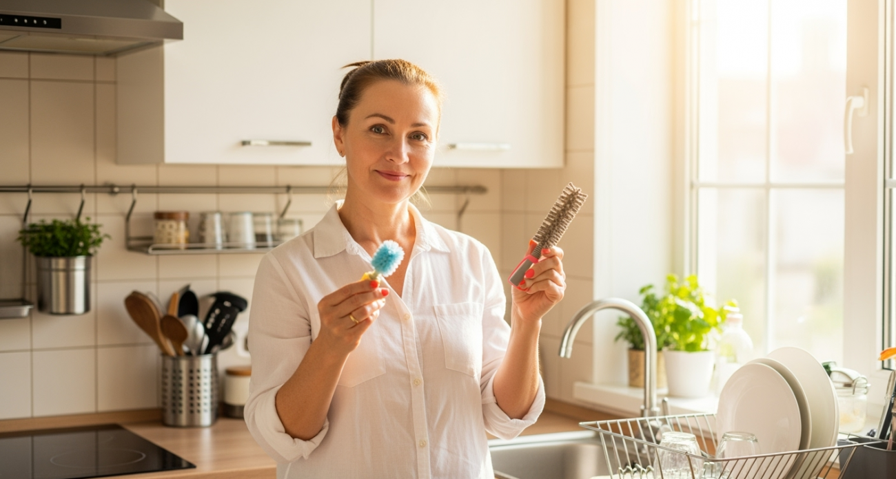 Избавилась от грязных губок для мытья посуды раз и навсегда: обнаружила бесплатную замену - простое, но эффективное решение