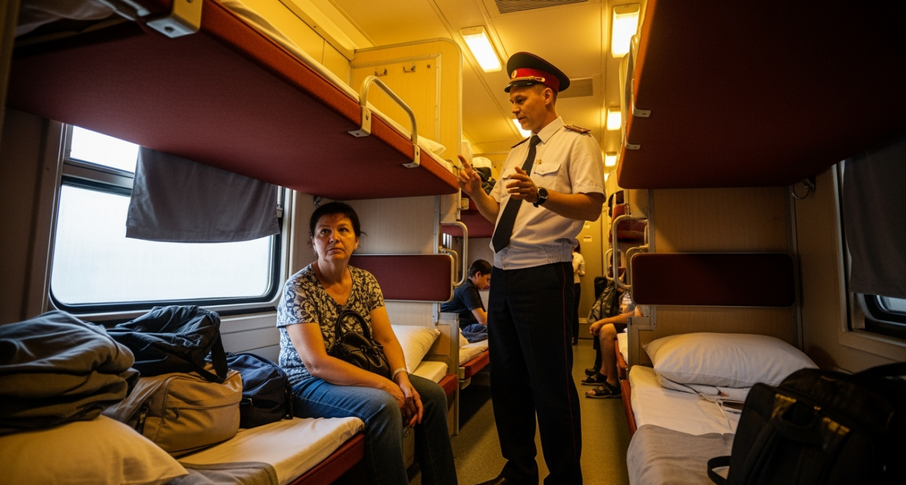 В 7 утра с верхней полки спустилась попутчица и начала будить меня, чтобы я освободила ей место: проводник рассказал, как реагировать в подобных случаях