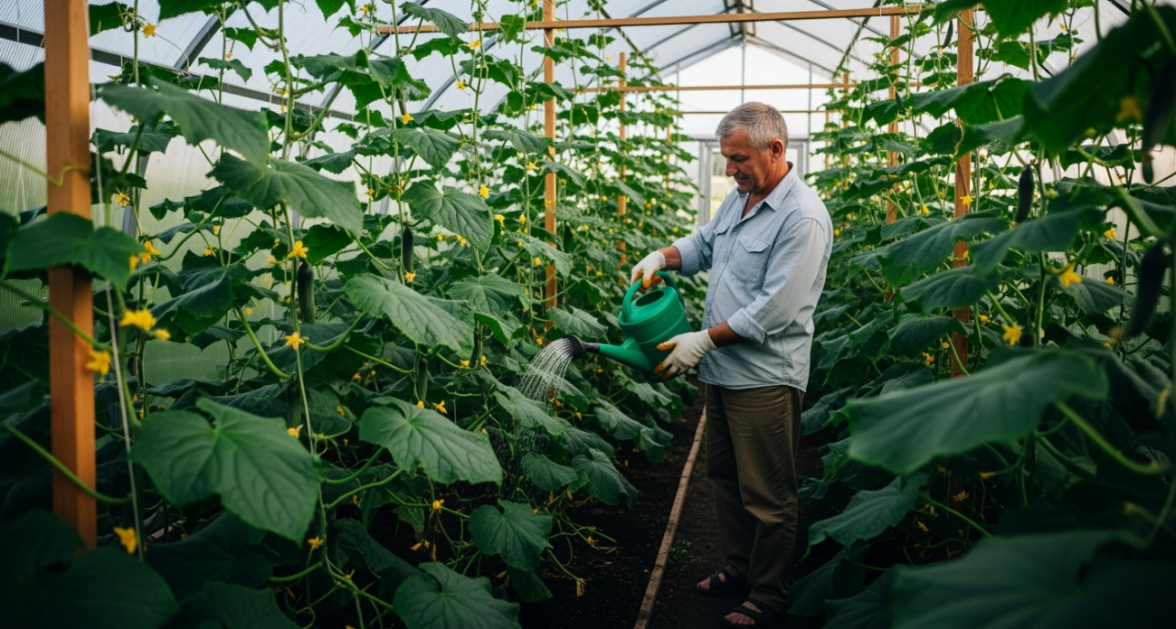 Этим раствором обрабатываю огурцы каждые 10 дней - столько завязей не было даже в теплице. Секрет в аптечном препарате, который есть у всех
