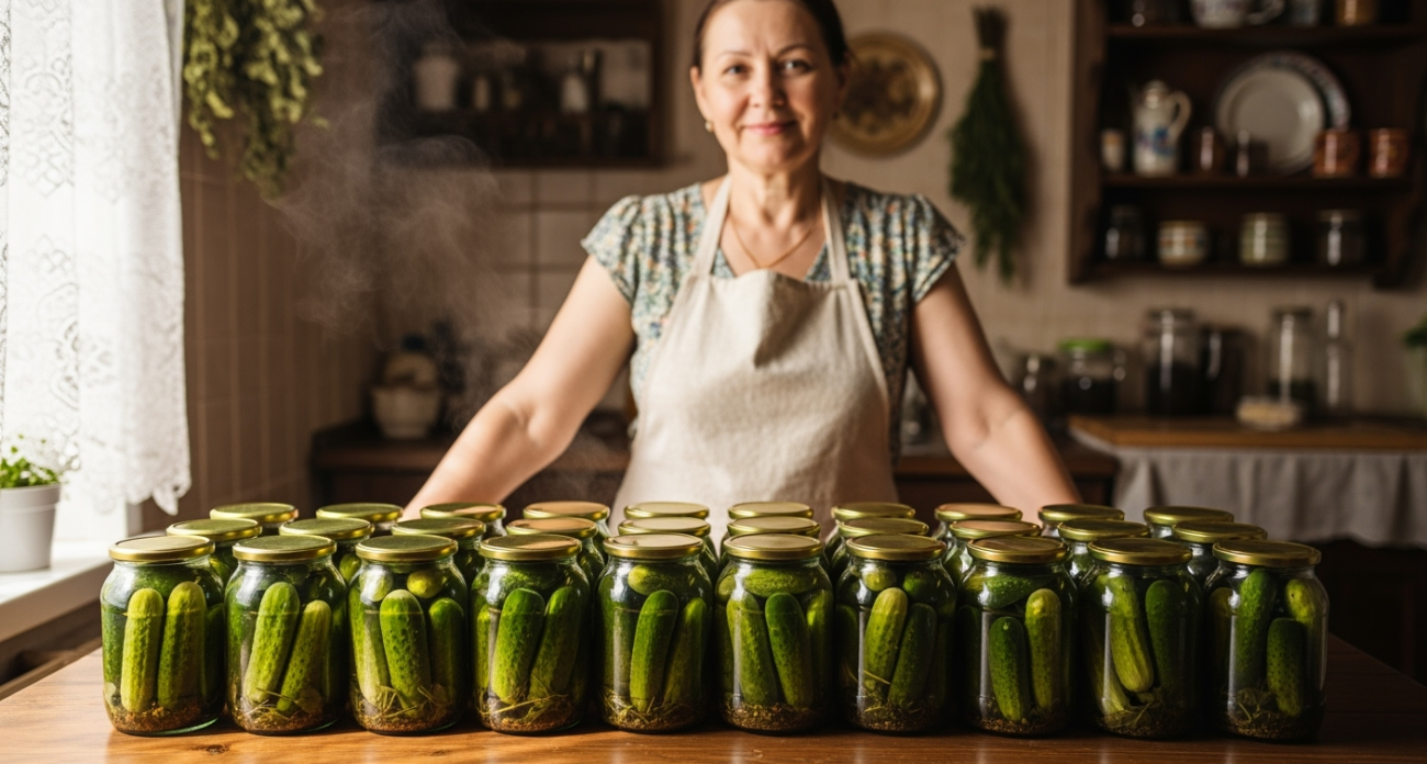 Всего 2 часа мне потребовалось, чтоб закрыть 24 банки огурцов - все кто их попробовал, консервируют только так. Особенный рецепт