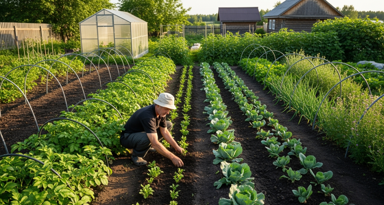 Высеваю пустые грядки дешевыми сидератами в августе. Соседи удивляются урожаю без единой подкормки
