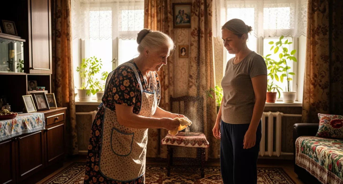 Фото к статье: Пыль в доме не появляется месяцами — бабушка показала: идеальная чистота без пылесоса и химии