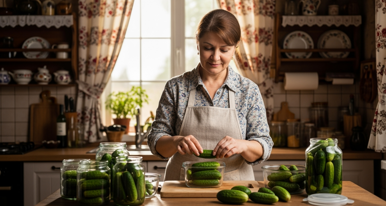 Жаль, что не знал раньше: простой способ хранить огурцы свежими до Нового года без консервации