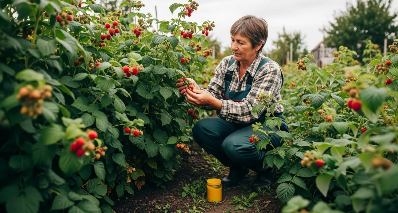 Фото к статье: Горчичный порошок для малины — забытый секрет, который избавит от всех проблем на огороде