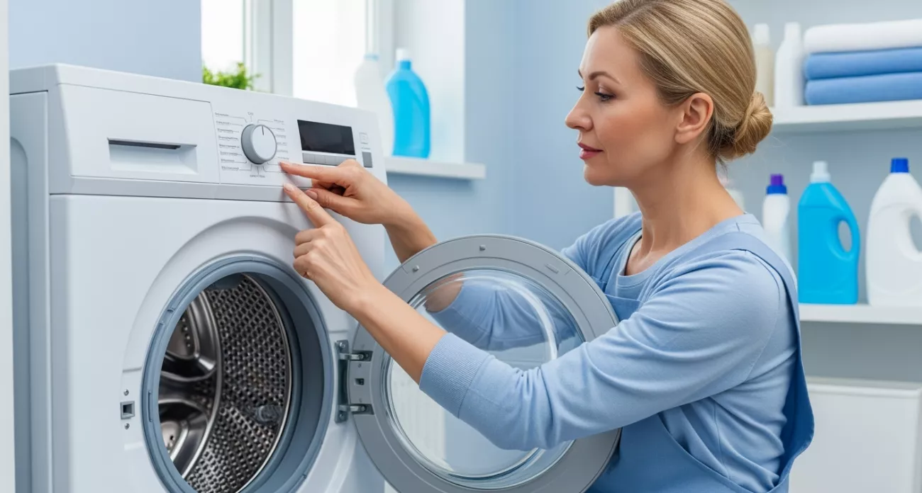 Фото к статье: Зажмите 2 кнопки — стиралка сама очистится от грязи, плесени и порошка: секрет вечной службы