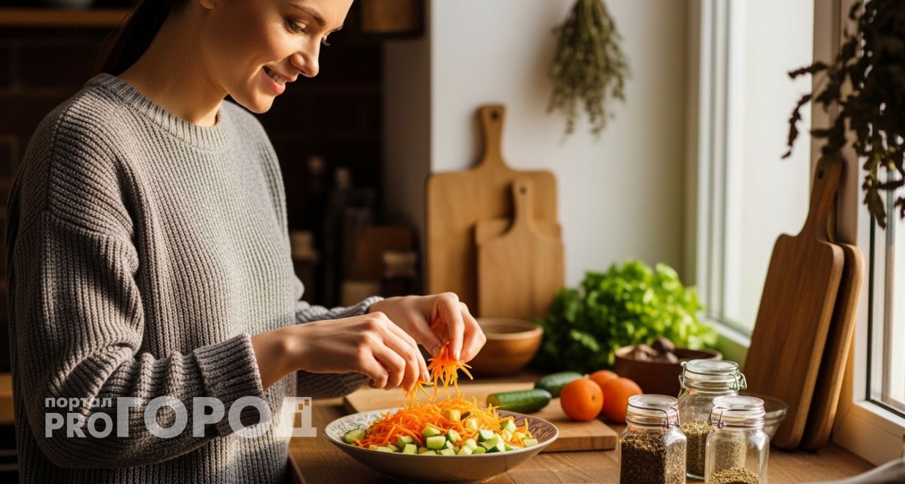 Салат-минутка, который можно смело есть даже на ночь сколько угодно: вся хитрость в заправке