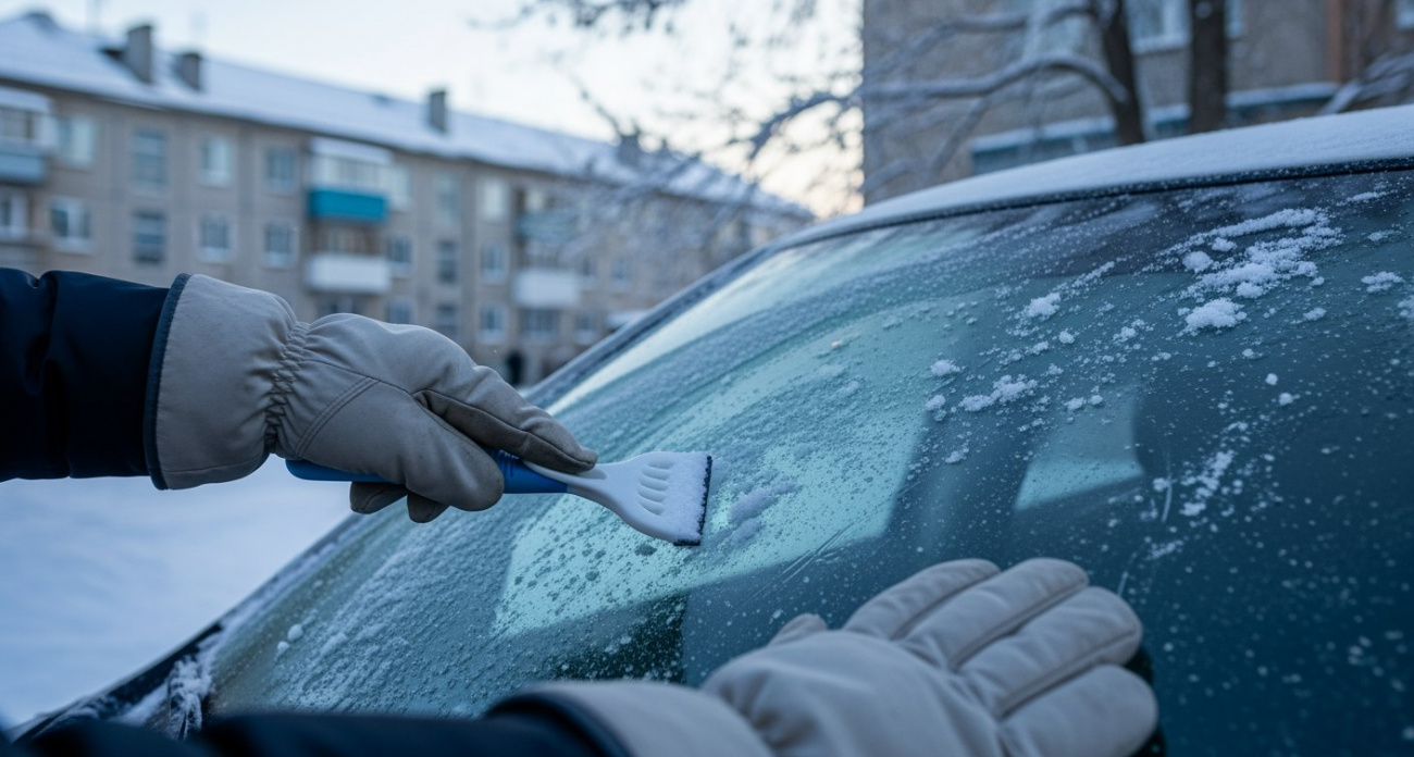 Лед с лобового исчезает за 30 секунд: способ, который скрывают автосервисы
