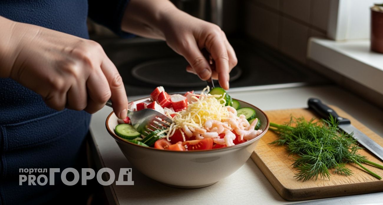 Три простых продукта, а выглядит как шедевр: готовим потрясный салат «Красное море» за 10 минут на Новый год