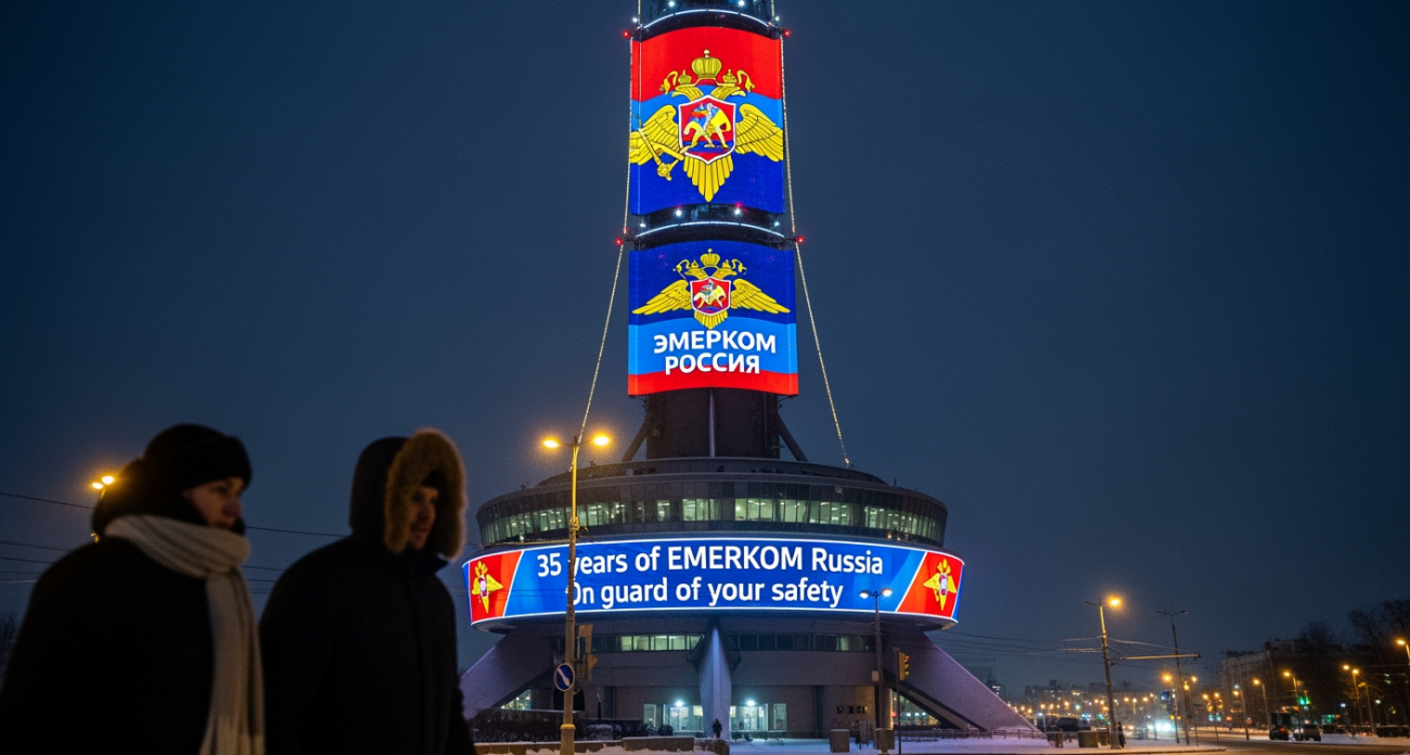 Телебашня Нижнего Новгорода засияет в честь 35-летия МЧС России