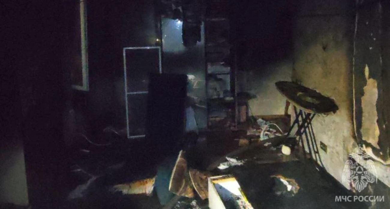 Женщину спасли из горящей квартиры в Сормовском районе