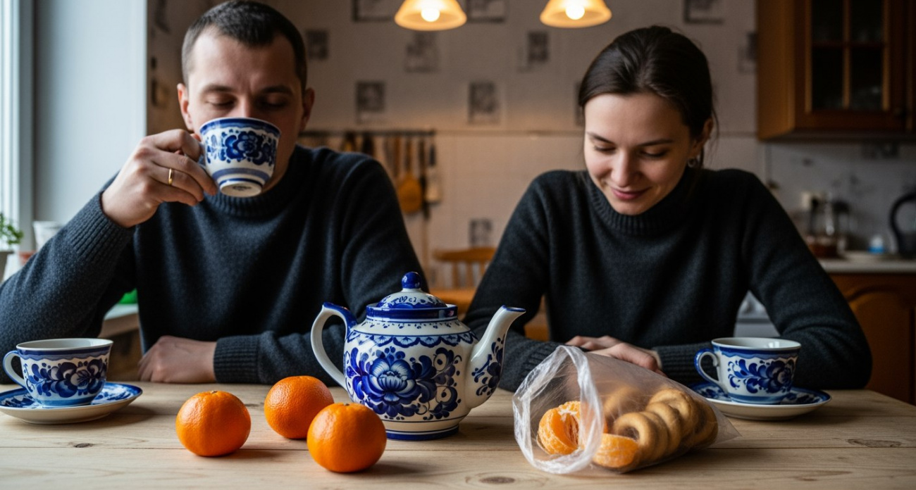 Гжель и расписная вручную посуда теперь считаются самыми лучшими: в Европе давно стали использовать "русскую" посуду в качестве подарков