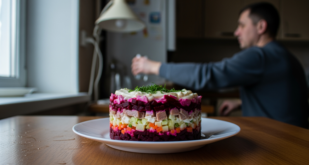 Забудьте о скучном винегрете: гости молча сметают этот быстрый салат со свеклой и просят добавки