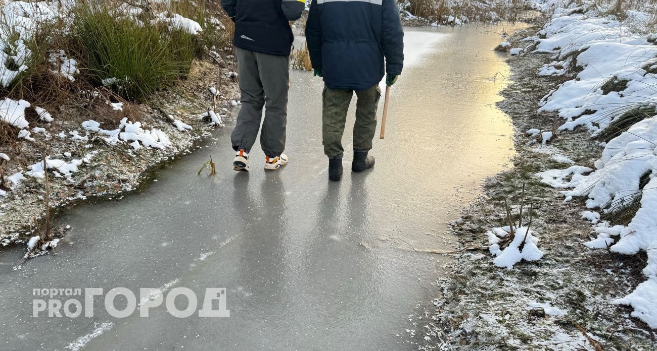 Нижегородцев попросили не ходить по льду