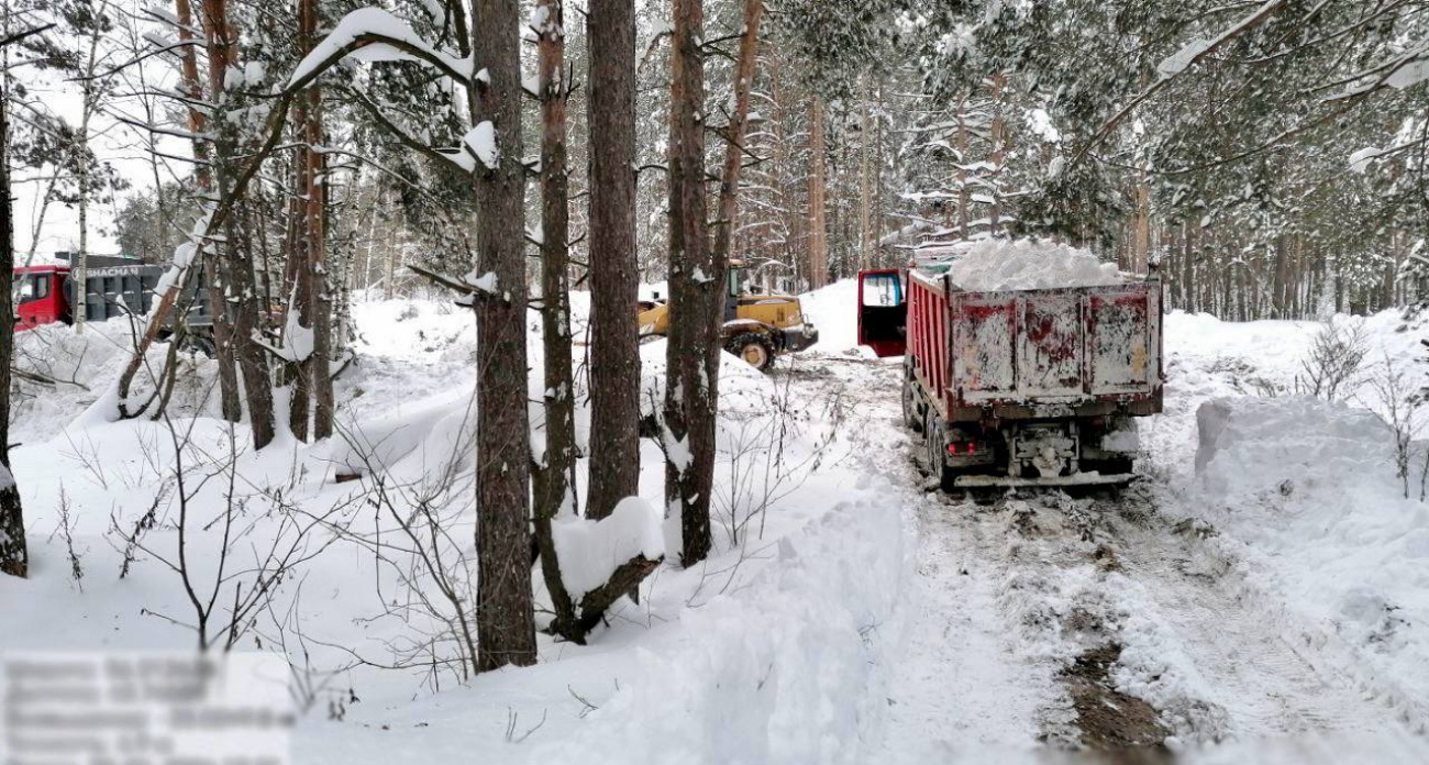 Штраф до 50 тысяч грозит устроившим свалку грязного снега в Московском районе