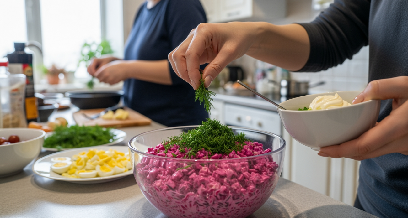 Свекольный салат с секретным ингредиентом затмил классику советского стола и стал любимцем семейных обедов