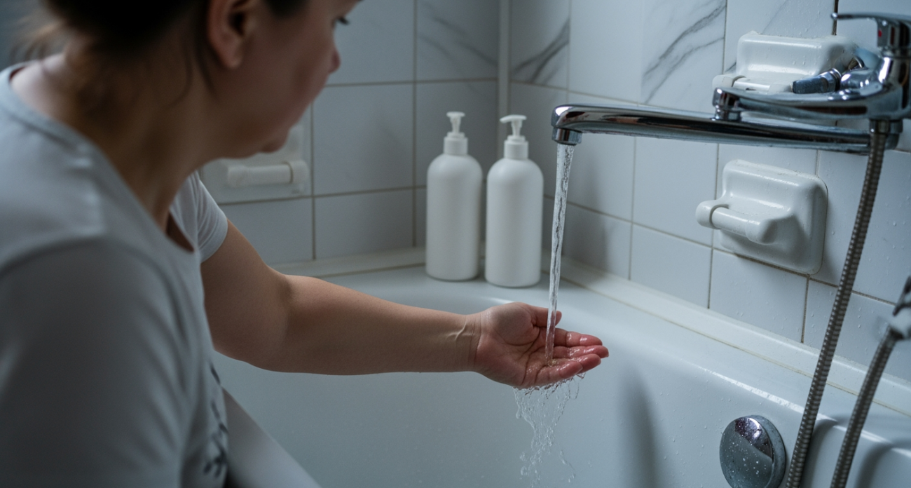 Секретный трюк с обычной губкой превращает запущенную ванну в зеркальную поверхность даже без яркого света