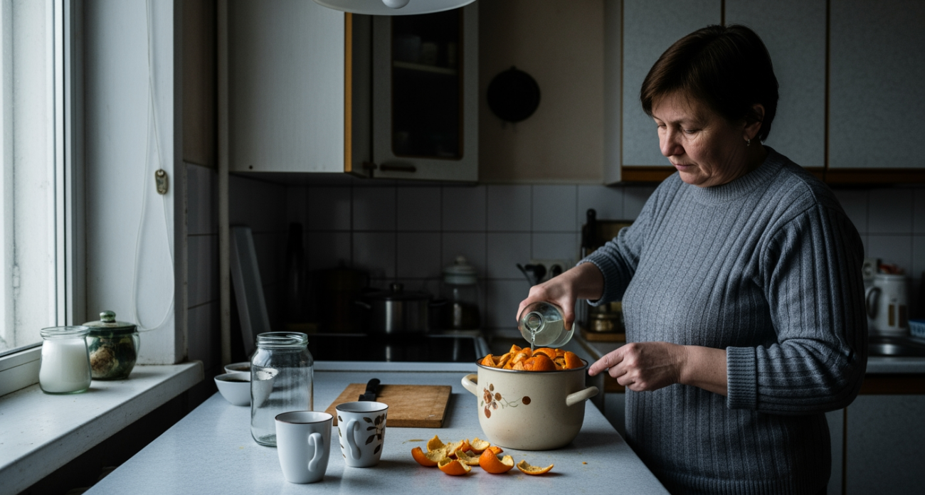 Не спешите выбрасывать мандариновую кожуру — простой трюк с уксусом превратит отходы в полезную находку для дома