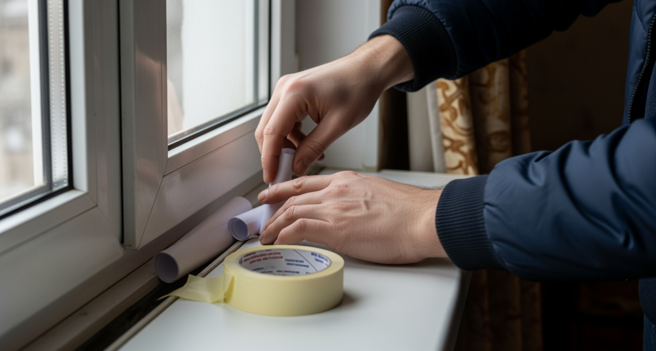 Забудьте о ледяных окнах и сквозняках: копеечный лайфхак с рулоном бумаги сделал квартиру теплой как летом