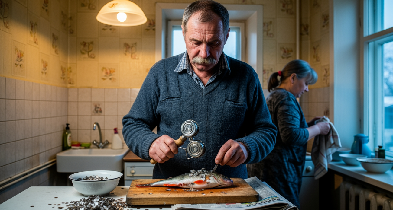 Забудьте про нож и скребок — секретный метод рыбаков позволяет очистить рыбу от чешуи одним движением руки