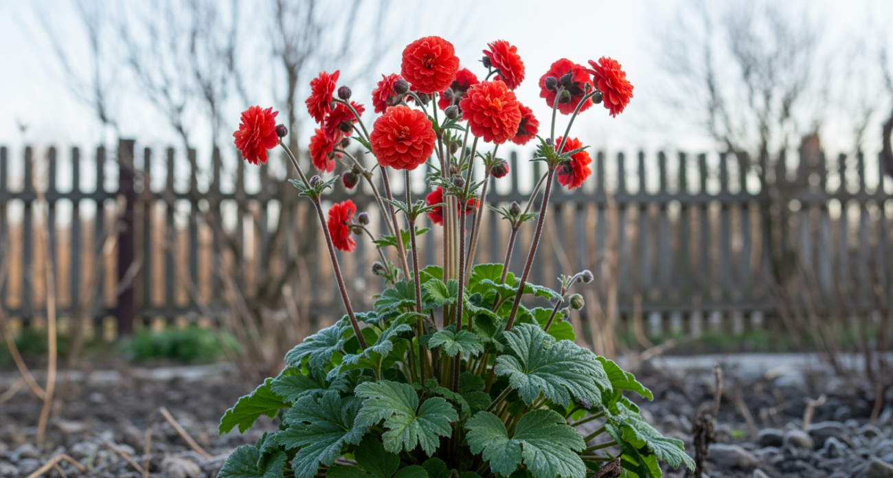 Роскошная аристократка сада покоряет цветоводов полугодовым цветением и королевскими алыми соцветиями без особых хлопот