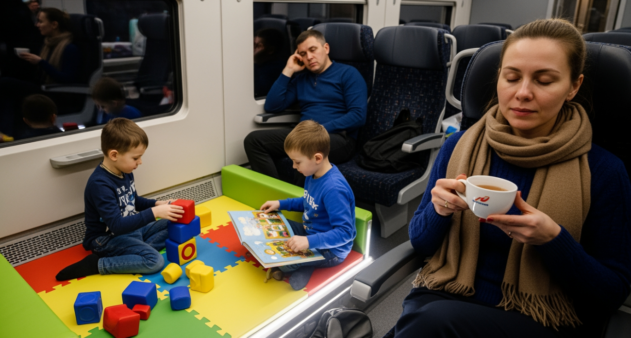 Семейный вагон в Сапсане порадовал нас комфортом и едой, но мы обнаружили подводный камень о котором молчат все